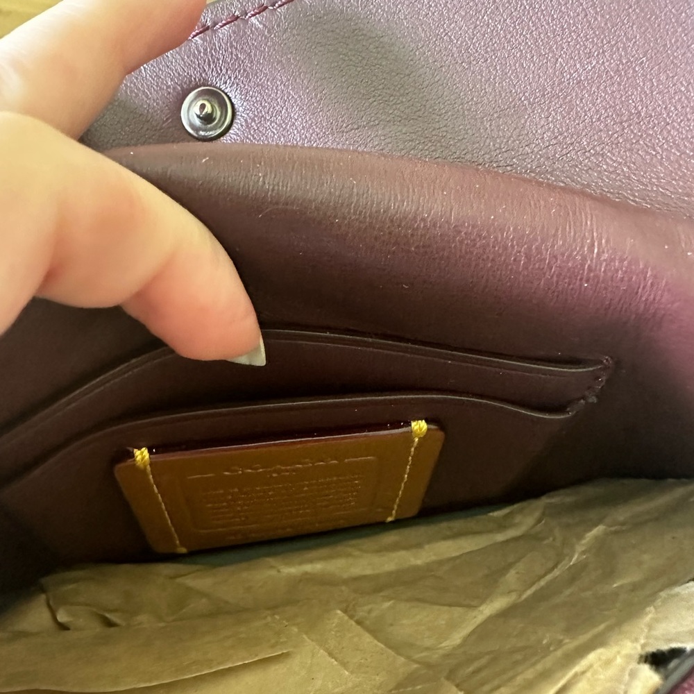 Coach 1941 Gray Glovetanned Leather Clutch Wristlet - Picture 8 of 9